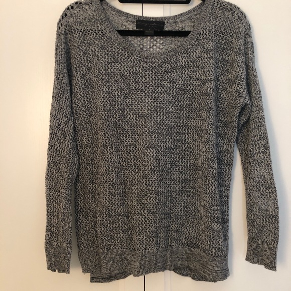 Vintage Havana Open Knit Scull Back Sweater, S - Picture 1 of 11